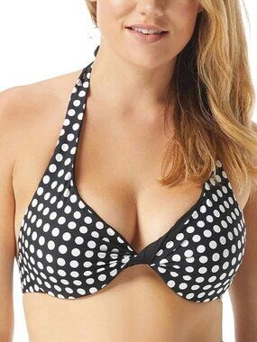 Coco Reef Enrapture Bra Reversible Polka Swim Tankini Top ( 36/38C )